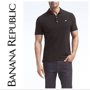 Banana Republic Black Polo Large